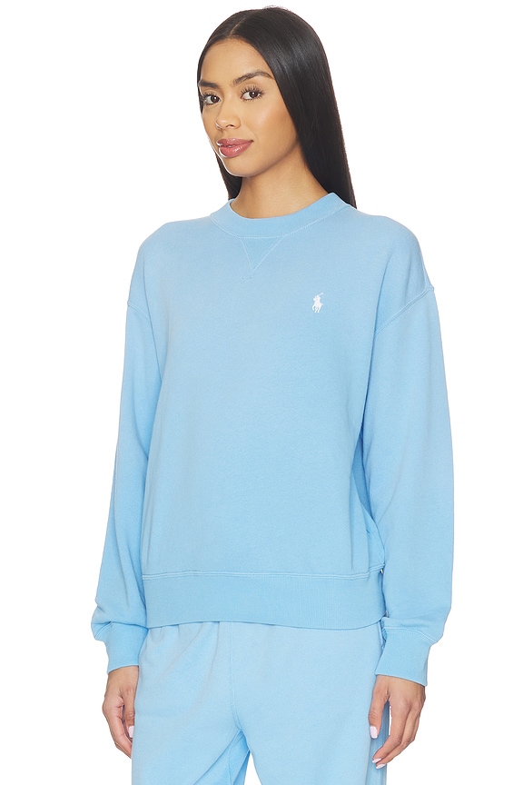 view 2 of 5 Island Fleece Crewneck Sweater in Chatham Blue