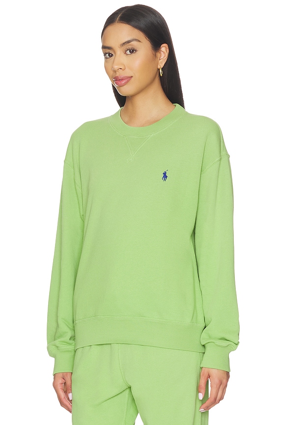 view 2 of 5 Island Crew Neck Sweatshirt in Parakeet Green