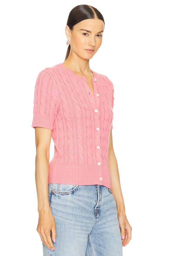 view 2 of 4 GILET MANCHES COURTES in Ribbon Pink