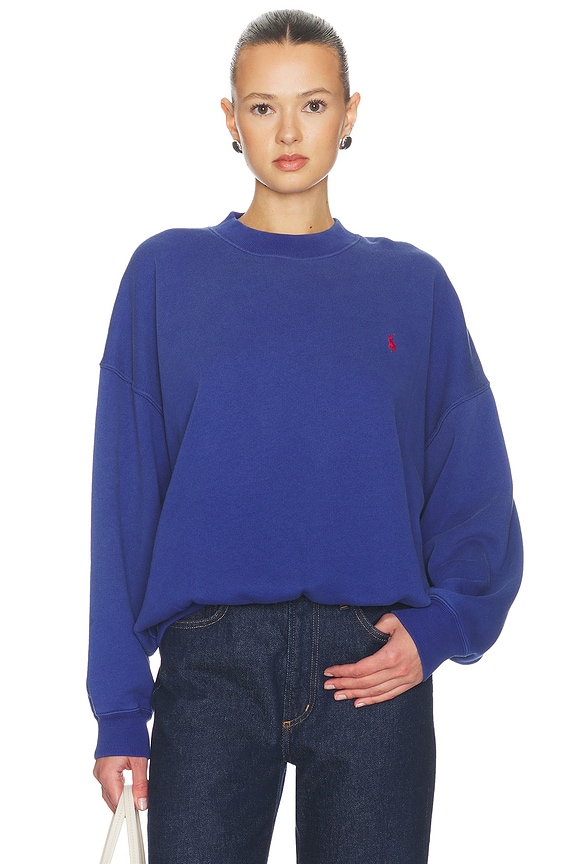 view 1 of 5 Arctic Fleece Crewneck Sweater in Heritage Royal