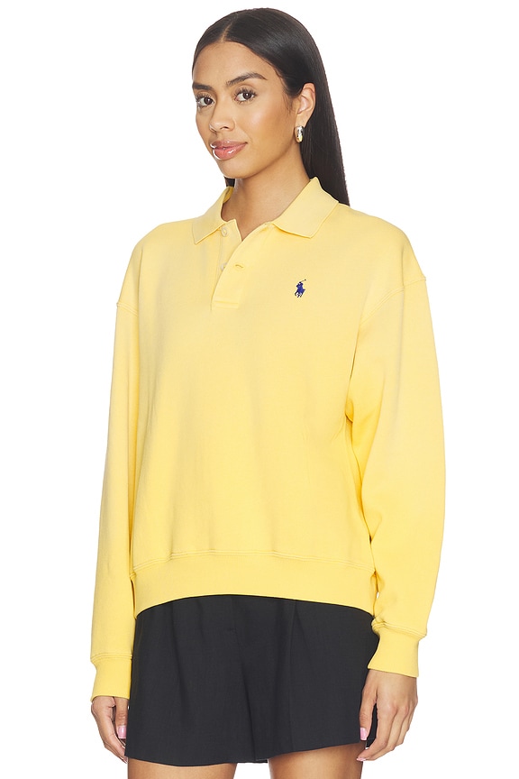 view 2 of 5 Arctic Fleece Polo Sweatshirt in Collegiate Yellow