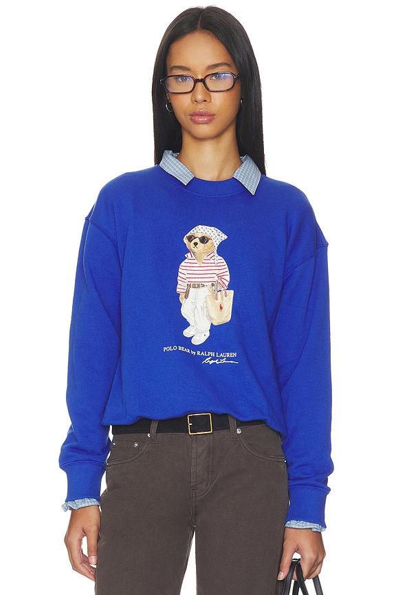 view 1 of 4 Island Fleece Crew Neck Sweatshirt in Gala Blue