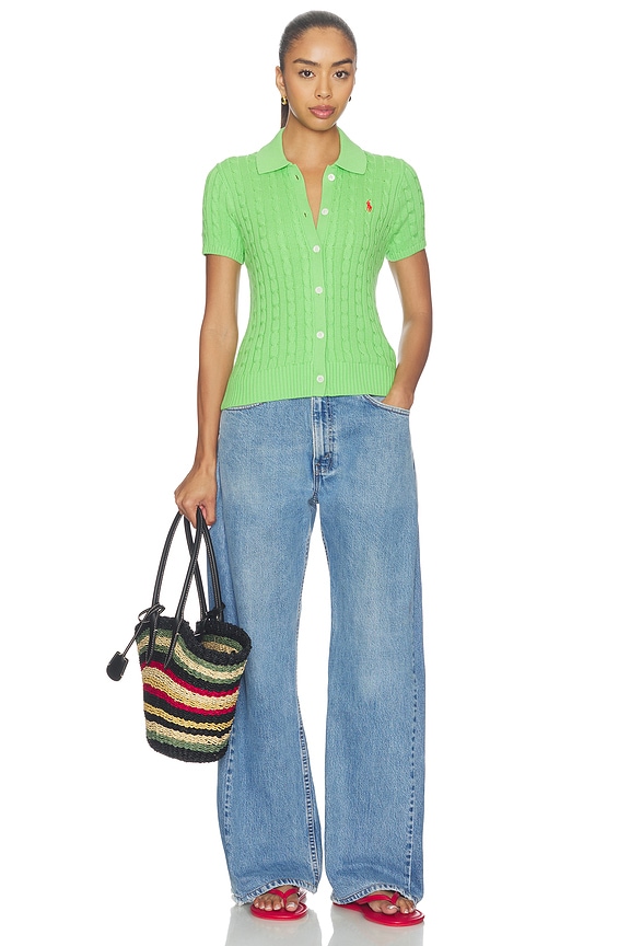 Polo Ralph Lauren コットン半袖カーディガン - Riviera Green | REVOLVE