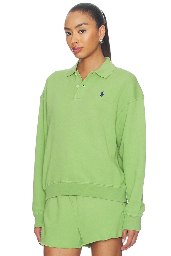 view 2 of 5 SUDADERA POLO ISLAND FLEECE in Parakeet Green