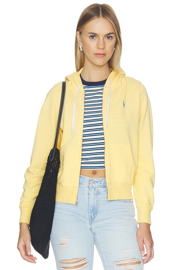 view 1 of 6 Island Fleece Hooded Full Zip Sweatshirt in Banana Peel