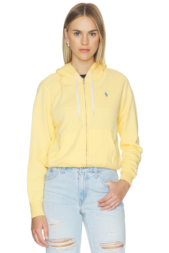 view 2 of 6 Island Fleece Hooded Full Zip Sweatshirt in Banana Peel