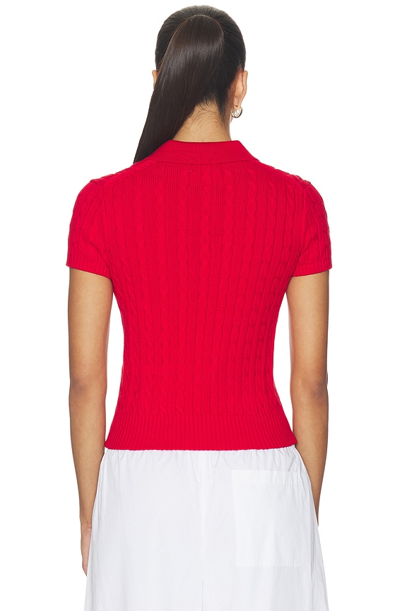Short Sleeve Collared Pullover Sweater