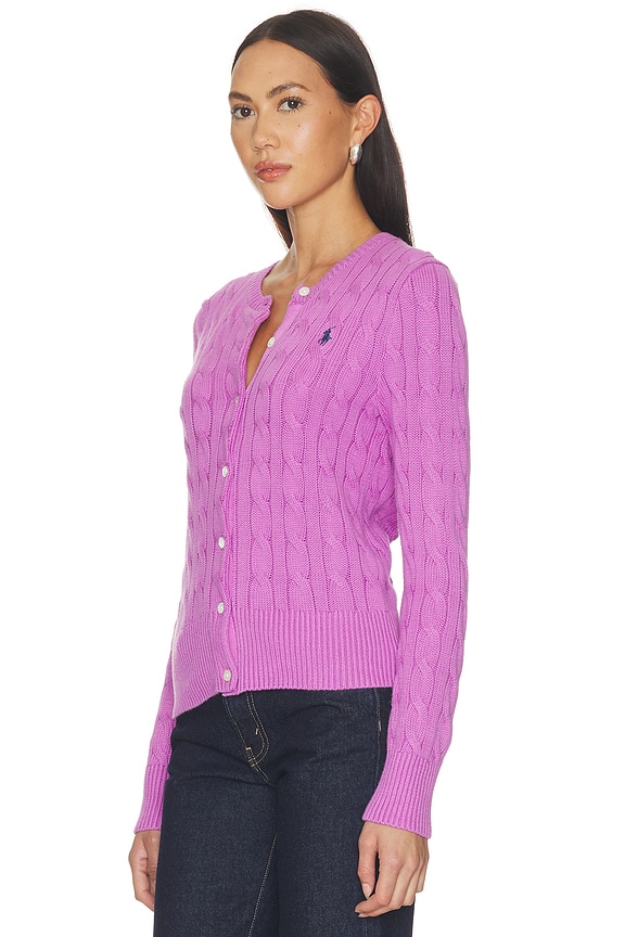 view 2 of 5 JERSEY LONG SLEEVE CARDIGAN in Thistle Pink