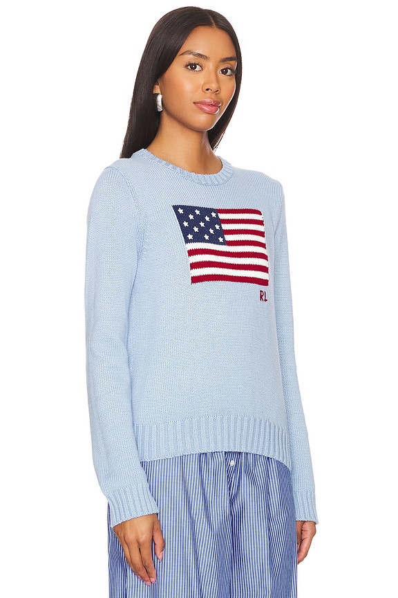 view 2 of 4 ПУЛОВЕР С ДЛИННЫМ РУКАВОМ FLAG in Chambray