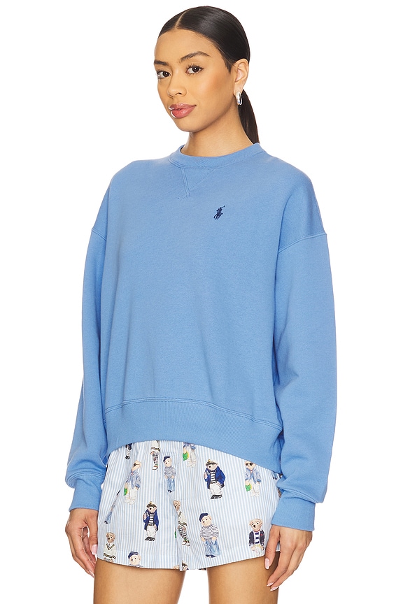 view 2 of 4 플리스 크루넥 풀오버 in Summer Blue