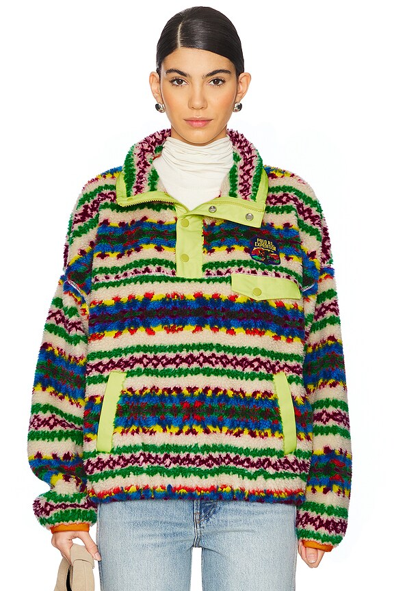 view 2 of 5 FORRO POLAR CON CREMALLERA PARCIAL HI PILE in Summit Fairsle