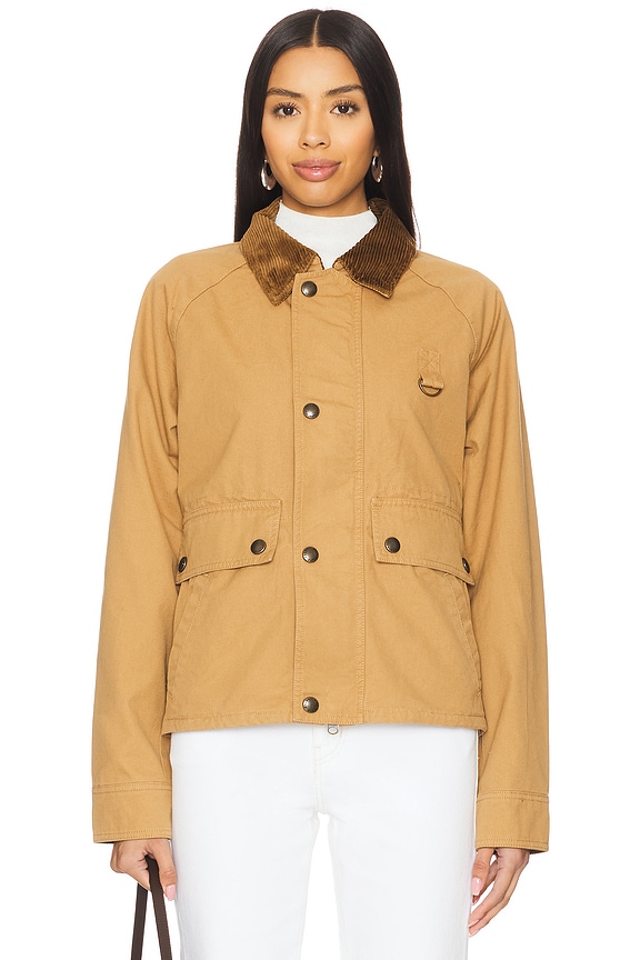 view 2 of 5 Cropped Utility Jacket in Berkshire Tan