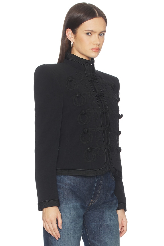 view 2 of 4 Soutache Trim Band Jacket in Polo Black