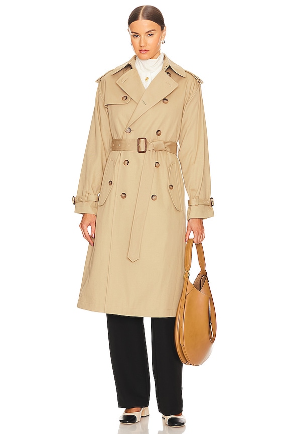 view 2 of 4 ABRIGO TRENCA in Surrey Tan