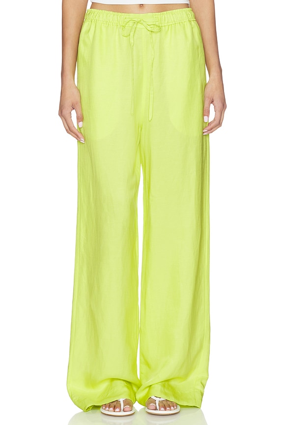 view 1 of 6 Standard Wide Leg Pant in Peridot Green