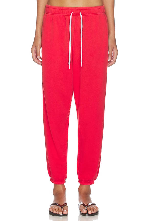 view 1 of 5 Island Fleece Ankle Jogger Pants in Bright Hibiscus