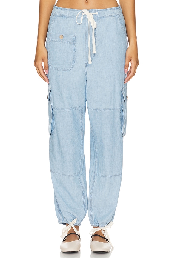 view 2 of 7 Cargo Ankle Pant in Zemi Wash