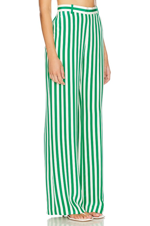 view 2 of 6 Tailored Pant in Green Awning Stripe