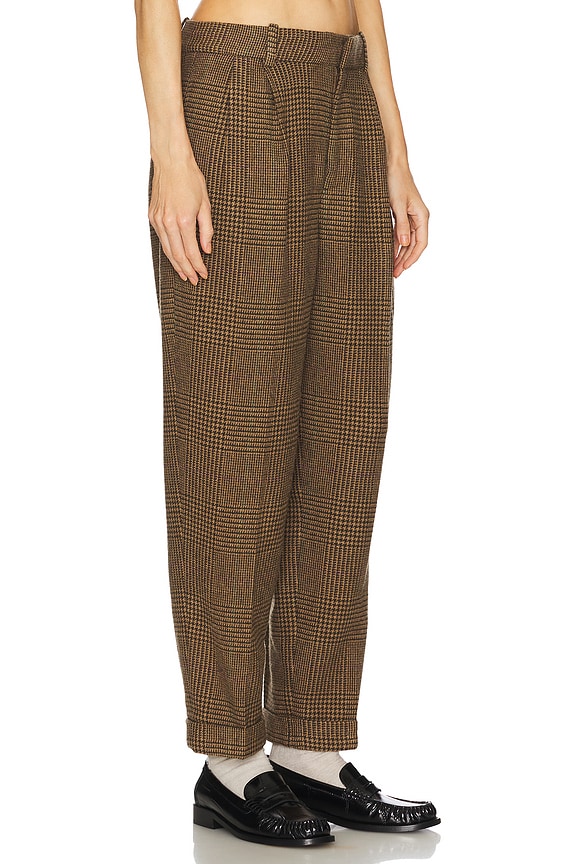 view 2 of 6 Cropped Flat Front Pants in 1743 Olive & Tan