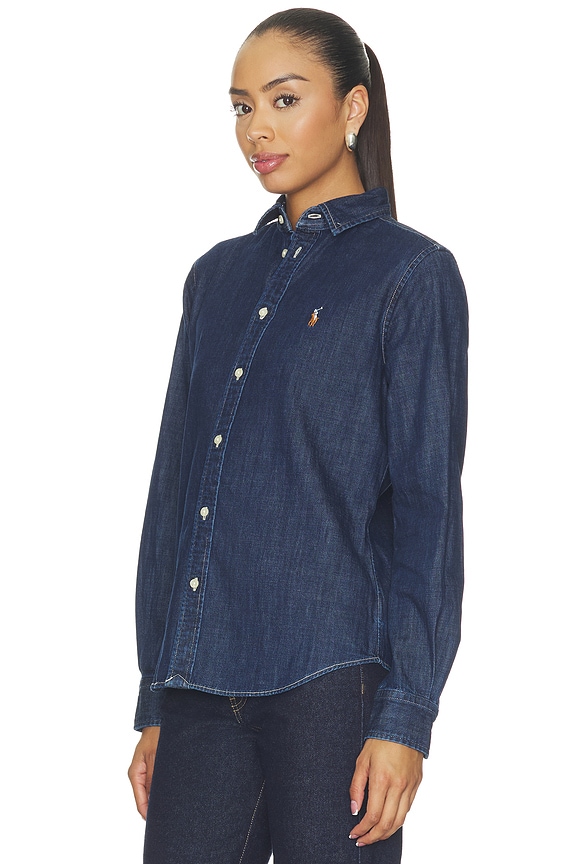 view 2 of 5 Denim Collared Sport Shirt in Tofty Wash