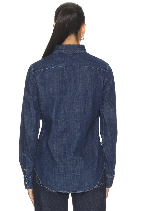 Denim Collared Sport Shirt