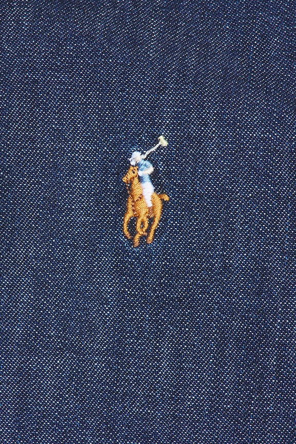 Denim Collared Sport Shirt