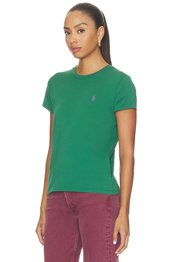 view 2 of 5 Jersey Short Sleeve Crew Neck T-shirt in Bush Green
