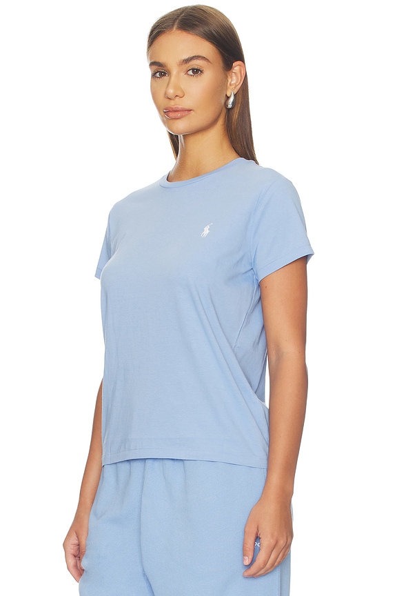 view 2 of 5 Jersey Short Sleeve Crew Neck T-shirt in Dress Shirt Blue
