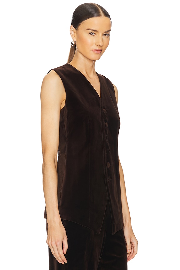 view 2 of 4 Velvet Vest in Circut Brown