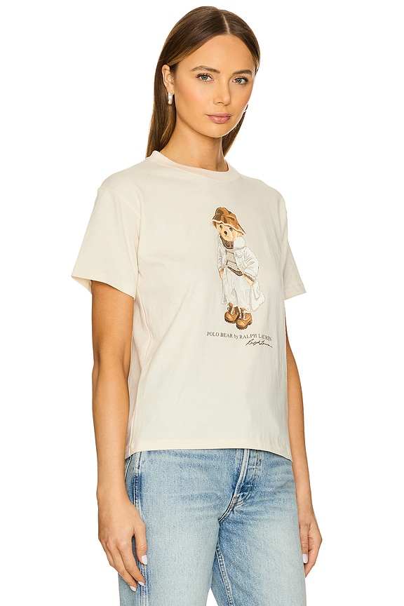 view 2 of 4 CAMISETA DE JERSEY DE ALGODÓN POLO BEAR in Deckwash White
