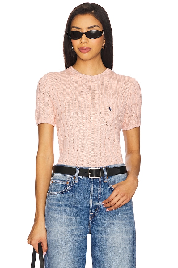 view 1 of 4 PIMA 니트 티셔츠 in Pale Pink