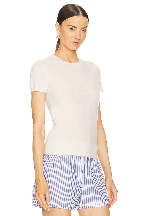 view 2 of 4 MANGA CORTA CASHMERE in Cream