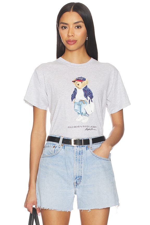 view 1 of 4 Cotton Jersey Crew T-shirt in Light Smoke Heather