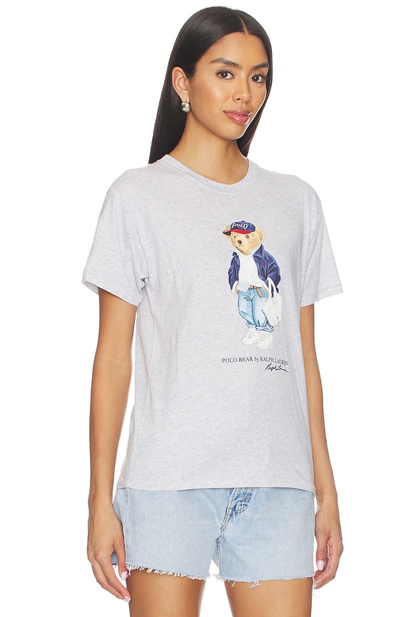 view 2 of 4 Cotton Jersey Crew T-shirt in Light Smoke Heather