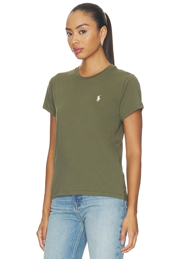 view 2 of 5 Jersey Short Sleeve Crew Neck T-shirt in Dense Olive