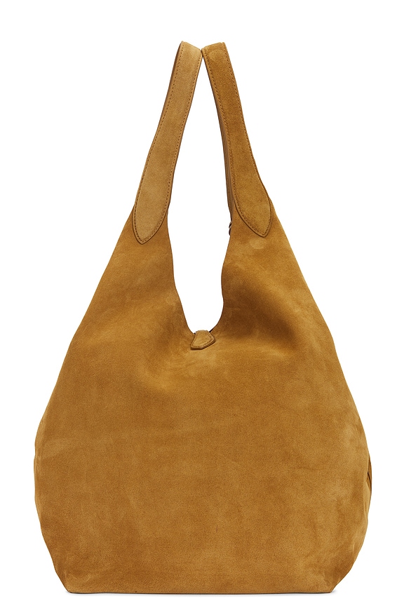 view 2 of 4 Suede Large Tote in Caramel