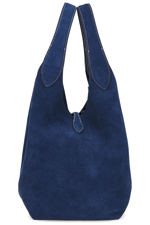 view 2 of 4 Suede Medium Tote in Dark Jean