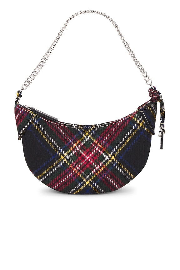 view 2 of 5 Tartan Crossbody Bag Small in Red & Black Multi