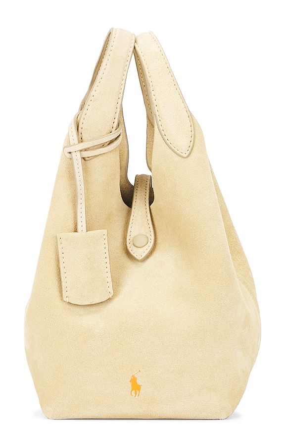 view 2 of 5 Suede Crossbody Bag in Cashew