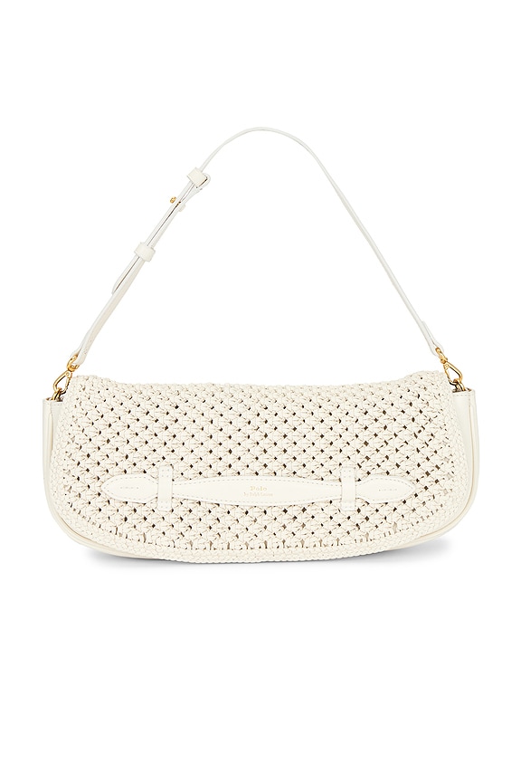 view 1 of 4 Leather Long Flap Clutch Large in Frosting