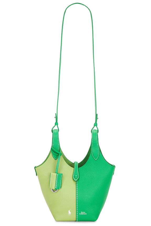 view 1 of 5 BOLSO CRUZADO SHINY DRUM PEBBLE in Parrot & Parakeet