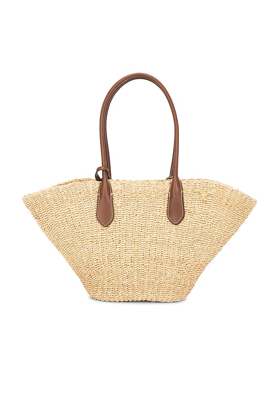 view 2 of 4 Raffia Stripe Tote Bag in Natural