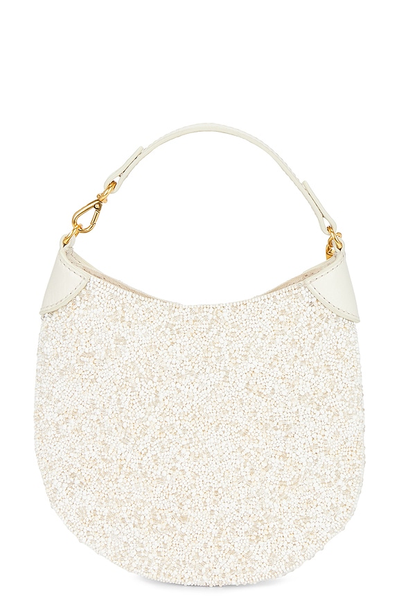 view 2 of 4 BOLSO PEQUEÑO DE BANDOLERA BEADED POUCH in Frosting
