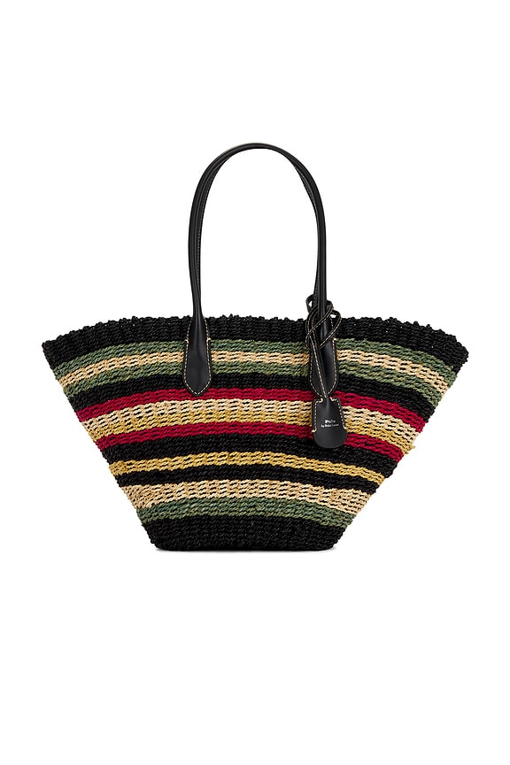 view 1 of 4 SAC FOURRE-TOUT TWIST RAFFIA in Multi Stripe