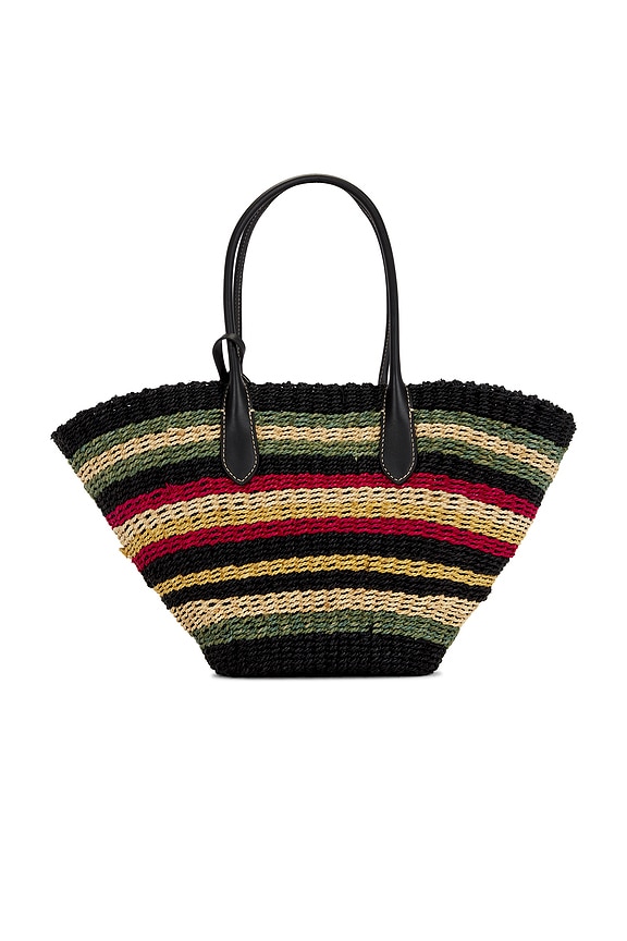 view 2 of 4 SAC FOURRE-TOUT TWIST RAFFIA in Multi Stripe