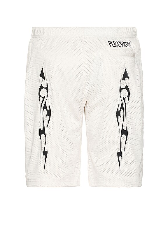 view 2 of 4 Flame Mesh Shorts in White