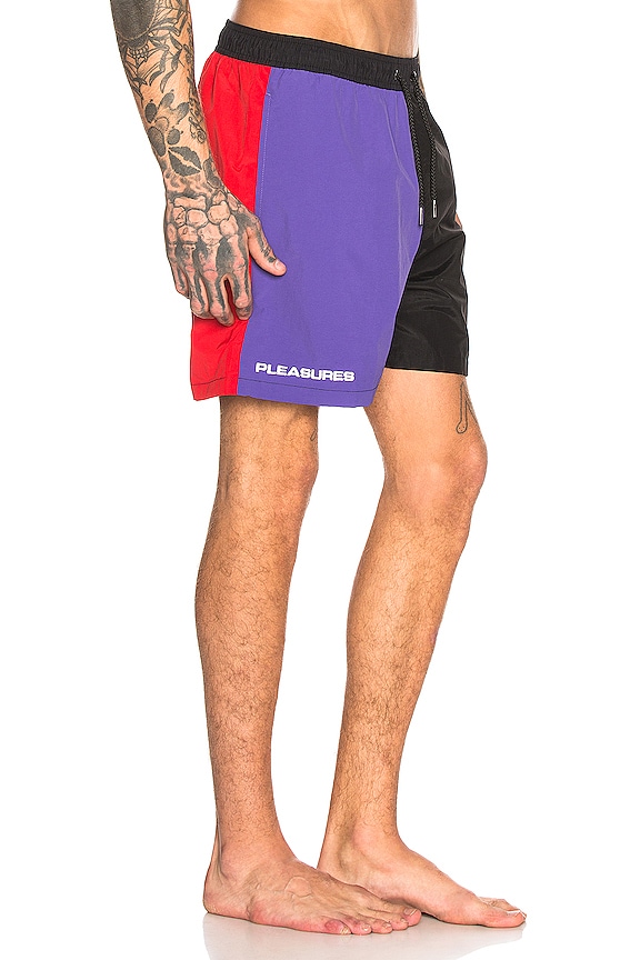 view 2 of 5 Misfit Nylon Short in Purple & Black