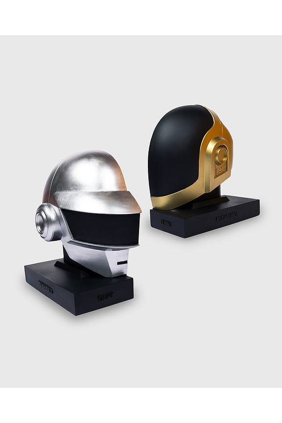 view 2 of 2 x Daft Punk Helmets Bookend in Metallic