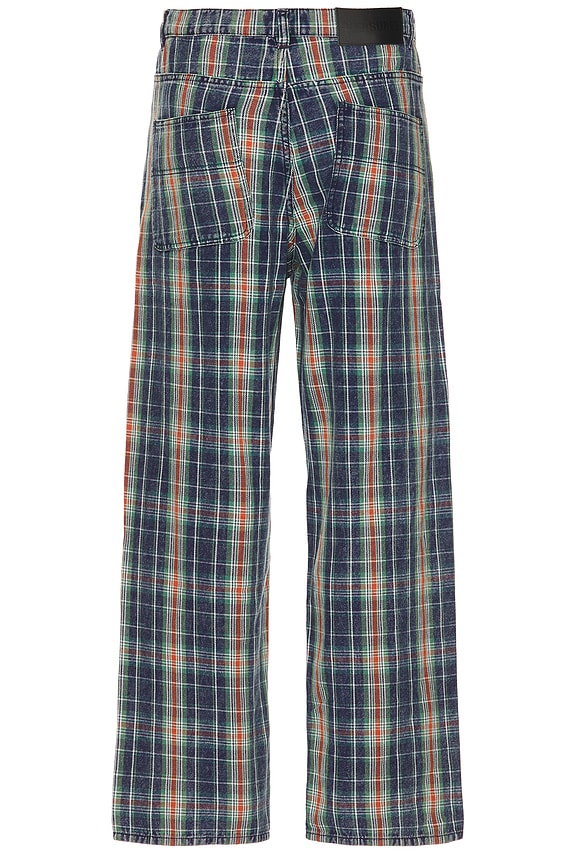 view 2 of 5 Formula Plaid Baggy Jeans in Navy