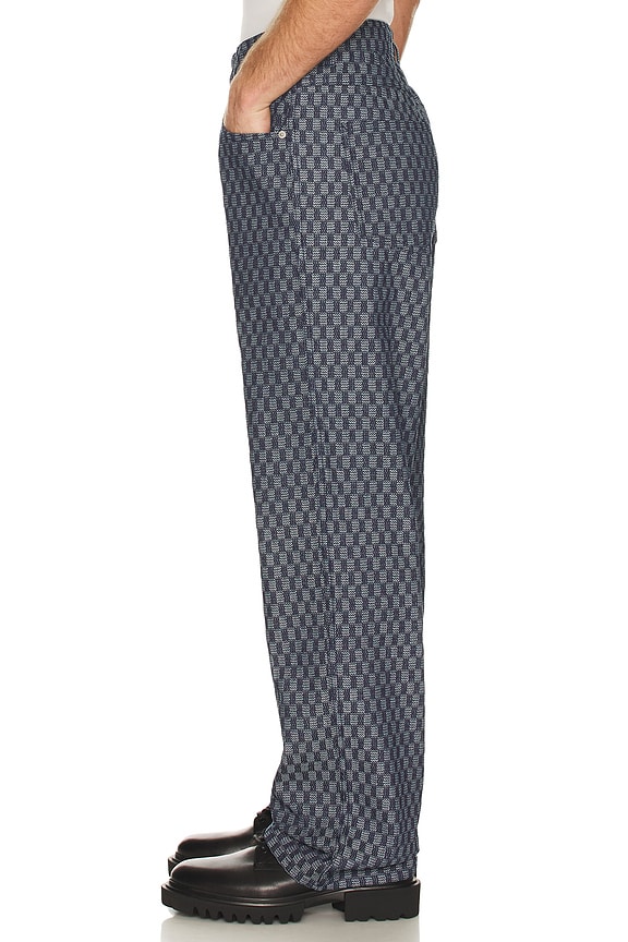 view 2 of 6 Formula Baggy Jeans in Indigo Checker